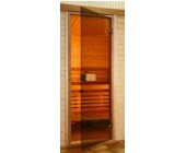 Дверь в сауну Saunax CLASSIC, 70*190 стекло бронза